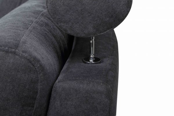 Dark Grey Fabric Circular Sectional Sofa