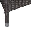 Chiasso 8 Charcoal Patio Wicker Dining Set