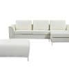 OLLON Right Facing Leather Sectional Sofa