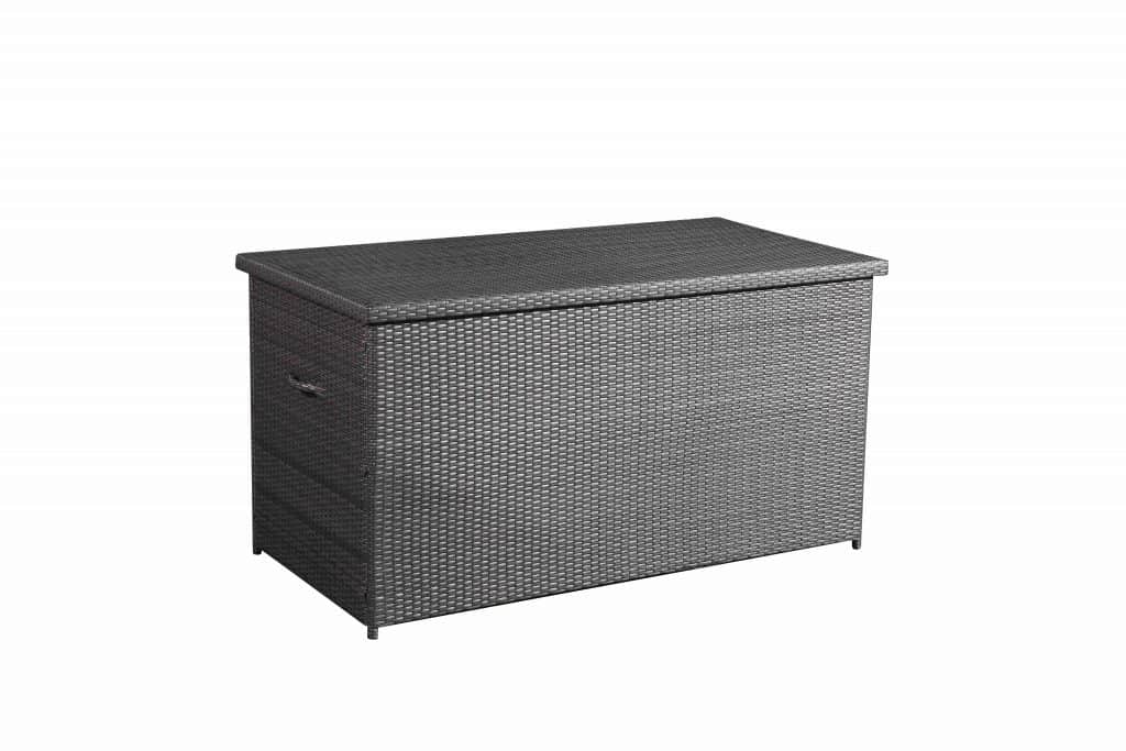 ExtraLarge Charcoal Wicker Storage Box Velago Patio Furniture