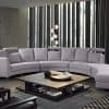 Rossini Light Grey Modern Circular Sectional Sofa