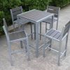 outdoor bar set for 4 aluminum and polywood by Velago