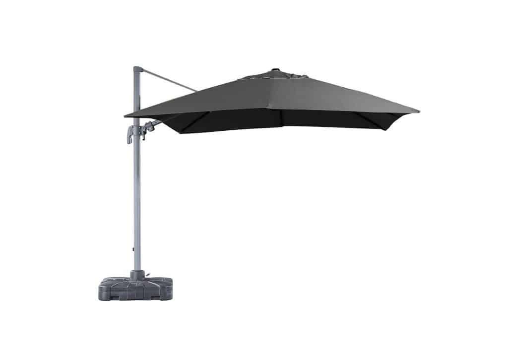 Sabia Cantilever Umbrella Grey With Wheels Velago Patio Furniture