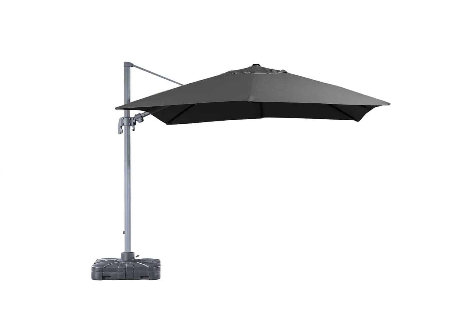 Sabia Cantilever Umbrella Grey With Wheels Velago Patio Furniture